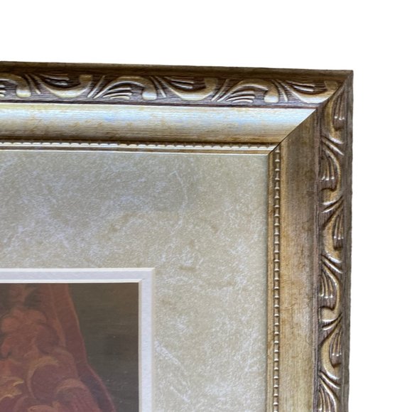 NY Artist Elaine Vollherbst Pampered Pug Puppy Dog Print Wood Frame Glass Art - Picture 13 of 14